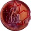 Canada 25 Cents Vancouver 2010 - Wheelchair curling red enamel 2010 KM# 955a 25 CENTS VANCOUVER 2010 coin reverse