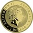 Australia 1 Dollar Australian Emu (Gilded and Colored) 2018 P ELIZABETH II • AUSTRALIA • 1 DOLLAR • IRB coin obverse