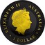 Australia 1 Dollar Australian Kangaroo (Black-Gold Edition) 2016 ELIZABETH II AUSTRALIA • 1 DOLLAR • IRB coin obverse