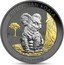 Australia 1 Dollar Australian Koala. Ruthenium and Gilded 2017 P AUSTRALIAN KOALA 2017 1OZ 999 SILVER P coin reverse