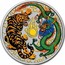 Australia 1 Dollar Dragon & Tiger (Colored) 2018 P P coin reverse