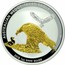 Australia 1 Dollar Wedge-Tailed Eagle (Part Gilded) 2018 AUSTRALIAN WEDGE-TAILED EAGLE 2018 1OZ 9999 SILVER P coin reverse