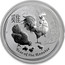 Australia 1 Dollar Year of the Rooster 2017 P MS-BU YEAR OF THE ROOSTER P coin reverse
