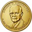 USA $1 (Dwight D. Eisenhower) KM# 607 DWIGHT D. EISENHOWER IN GOD WE TRUST 34th PRESIDENT 1953-1961 coin obverse