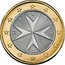 Malta 1 Euro Maltese Cross 2008 Proof KM# 131 M A L T A 2008 F coin obverse