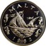 Malta 10 Cents 10th Anniversary of Decimalization 1982 FM (P) Proof KM# 60 MALTA 1982 coin obverse
