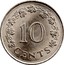 Malta 10 Cents Barge of the Grand Master 1972 KM# 11 10 CENTS coin reverse