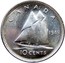 Canada 10 Cents George VI 1949 KM# 43 CANADA 10 CENTS coin reverse