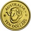 Australia 10 Dollars Ram's Head 2011 Proof AUSTRALIA TEN DOLLARS 1/10 OZ. 9999 AU coin reverse