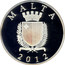 Malta 10 Euro Antonio Sciortino 2012 Proof KM# 152 MALTA REPUBBLIKA TA' MALTA 2012 coin obverse