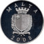 Malta 10 Euro Auberge de Castille 2008 Proof KM# 136 MALTA REPUBBLIKA TA' MALATA 2008 coin obverse