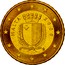 Malta 10 Euro Cent Maltese Coat of Arms 2008 In sets only KM# 128 MALTA 2008 REPUBBLIKA TA' MALATA F coin obverse