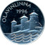 Finland 10 Euro Olavinlinna 1996 Proof X# 5 OLAVINLINNA 1996 coin reverse
