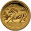 Australia 100 Dollars Year of the Horse. High Relief 2014 P Proof YEAR OF THE HORSE coin reverse