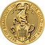 UK 100 Pounds The Yale of Beaufort £100 Coin 2019 YALE OF BEAUFORT 1 OZ FINE GOLD 999.9 2019 coin reverse