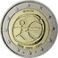 Malta 2 Euro 10th Anniversary of the Economic Monetary Union 2009 KM# 134 MALTA UEM 1999 - 2009 coin obverse