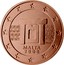 Malta 2 Euro Cent Mnajdra Temples 2008 F In sets only KM# 126 MALTA 2008 NGB F coin obverse