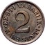 Estonia 2 Senti 1934 KM# 15 Reform Coinage EESTI VABARIIK 2 KAKS SENTI coin reverse