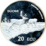 Finland 20 ECU Rangifer Tarandus 1998 Proof SUOMI RANGIFER TARANDUS 20 ECU coin reverse