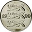 Estonia 20 Senti 1999 KM# 23a Standard Coinage coin obverse
