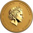 Australia 25 Dollars Year of the Mouse - Coloured 2008 P MS-BU ELIZABETH II AUSTRALIA 1/4 OZ 9999 GOLD 2008 25 DOLLARS IRB coin obverse