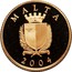 Malta 25 Liri Accession to the European Union 2004 Proof KM# 122 MALTA 2004 coin obverse