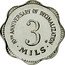Malta 3 Mils (10th Anniversary of Decimalization) KM# 55 10TH ANNIVERSARY OF DECIMALIZATION 3 MILS coin reverse