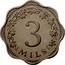Malta 3 Mils Bee Over Honeycomb 1972 Proof KM# 6 3 MILS coin reverse