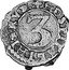 Malta 3 Piccioli Antoine de Paule (1622-1623) KM# 35 HOSPITALI HIERVS 3 coin reverse