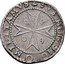 Malta 3 Tari Alof de Wignacourt 1609 KM# 13 SVB HOC SIGNO MILITAMVS 1609 coin reverse