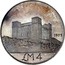 Malta 4 Pounds St. Agatha's Tower at Gammieh - Old arms 1975 KM# 32 LM4 1975 coin reverse