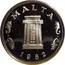 Malta 5 Cents 10th Anniversary of Decimalization 1982 (P) Proof KM# 59 MALTA 1982 coin obverse