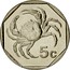 Malta 5 Cents Freshwater Crab 2005 Sets only KM# 95 5C coin reverse