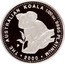 Australia 5 Dollars Koala 2000 P THE AUSTRALIAN KOALA 1/20 OZ. 9995 PLATINUM 2000 P coin reverse