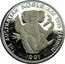 Australia 5 Dollars (Koala) KM# 170 THE AUSTRALIAN KOALA 1/20 OZ 9995 PLATINUM 1991 coin reverse