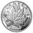 Canada 5 Dollars Maple Leaf 25th Anniversary. High Relief Piedfort 2013 Proof KM# 1525 CANADA 9999 2013 FINE SILVER 1 OZ ARGENT PUR coin reverse