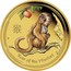 Australia 5 Dollars Year of the Monkey - Colored 2016 P YEAR OF THE MONKEY P IJ coin reverse