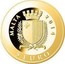 Malta 5 Euro Smallest Gold Coin in the World - The Zecchino 2014 Proof KM# 160 MALTA 2014 REPUBBLIKA TA' MALTA 5 EURO coin obverse