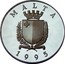 Malta 5 Liri 50th Anniversary of the United Nations 1995 Proof KM# 109 MALTA 1995 coin obverse
