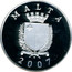 Malta 5 Liri Jean de la Valette (2007) Proof KM# 123 MALTA 2007 coin obverse