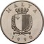 Malta 5 Liri Papal visit no 48 1990 Proof KM# 90 MALTA 1990 coin obverse