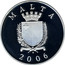 Malta 5 Liri Sir Temistokle Zammit 2006 Proof KM# 138 MALTA 2006 REPUBBLIKA TA' MALTA coin obverse