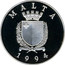 Malta 5 Liri Valletta 1994 Proof KM# 108 MALTA REPUBLIKKA TA' MALTA 1994 coin obverse