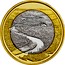 Finland 5€ National Park Oulanka River 2018 - coin reverse