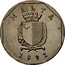 Malta 50 Cents 1991 KM# 98 Reform Coinage MALTA REPUBLIKA TA'MALTA 1992 coin obverse
