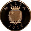 Malta 50 Euro Antonio Sciortino 2012 Proof KM# 146 MALTA REPUBBLIKA TA' MALTA 2012 coin obverse