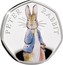 UK 50 Pence Peter Rabbit 2019 Proof PETER RABBIT TM coin reverse