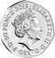 UK 50 Pence The Gruffalo 2019 BU ELIZABETH II ∙ D ∙ G ∙ REG ∙ F ∙ D ∙ 50 PENCE ∙ 2019 ∙ J.C coin obverse