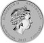 Australia 8 Dollars (Year of the Snake - green and yellow) ELIZABETH II AUSTRALIA 5 OZ 999 SILVER 2013 8 DOLLARS IRB coin obverse