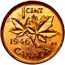 Canada Cent George VI 1946 KM# 32 1 CENT 1937 K∙G CANADA coin reverse